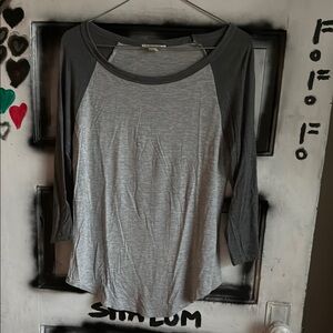 Rolla Coster Gray 3/4 Sleeve Relaxed Fit T-Shirt